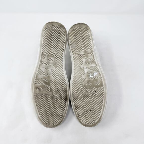 [P448] Thea Platform Lace Up Low Top Sneakers White Gray Sparkle Tweed Size 40 - Picture 12 of 13